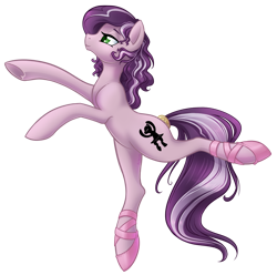 Size: 1280x1271 | Tagged: safe, artist:skjolty, imported from derpibooru, oc, oc only, oc:elise, ballerina, ballet, dancing, solo