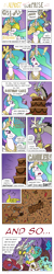 Size: 2171x10898 | Tagged: safe, artist:redapropos, imported from derpibooru, discord, princess celestia, birthday cake, birthday candles, cake, candle, celestia is not amused, comic