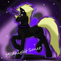 Size: 1000x1000 | Tagged: safe, artist:silverfangwrathwolf1, imported from derpibooru, oc, oc only, oc:midnight sonet, solo