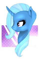 Size: 318x502 | Tagged: safe, artist:alka-pony2, imported from derpibooru, trixie, pony, unicorn, female, mare, portrait, solo