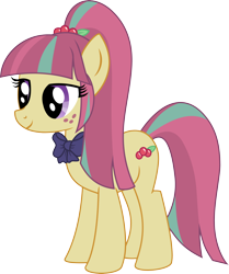 Size: 3426x4096 | Tagged: safe, artist:lunarina, imported from derpibooru, sour sweet, equestria girls, friendship games, absurd resolution, bowtie, cute, equestria girls ponified, female, freckles, ponified, simple background, solo, sourbetes, transparent background, vector