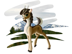 Size: 4000x3000 | Tagged: safe, artist:lightly-san, imported from derpibooru, oc, oc only, oc:renne, deer, abstract background, anothervalleyofeverypony, female, gift art, prpg, solo