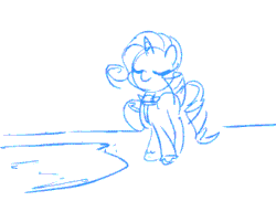 Size: 329x239 | Tagged: safe, artist:glacierclear, imported from derpibooru, pinkie pie, rarity, animated, female, monochrome, sketch, water, wet, wet mane, wet mane rarity