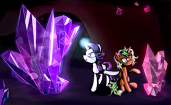 Size: 2326x1435 | Tagged: safe, artist:equie, imported from derpibooru, rarity, oc, oc:equie, alicorn, pony, alicorn oc, crystal, glowing horn