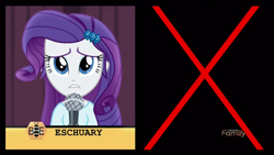 Size: 1366x768 | Tagged: safe, imported from derpibooru, screencap, rarity, human, acadeca, equestria girls, friendship games, cute, estuary, fail, female, microphone, misspelling, raribetes, spelling bee