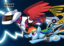 Size: 1280x924 | Tagged: safe, imported from derpibooru, rainbow dash, crossover, persona, shin megami tensei