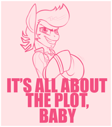 Size: 4177x4718 | Tagged: safe, alternate version, artist:mr.pink, imported from derpibooru, absurd resolution, image macro, meme, solo, space dandy