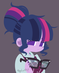Size: 678x830 | Tagged: safe, artist:snow angel, imported from derpibooru, sci-twi, twilight sparkle, equestria girls, friendship games, clothes, female, glasses, looking at you, nervous, outfit, school uniform, solo, uniform