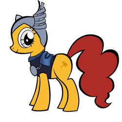 Size: 600x600 | Tagged: safe, artist:petit-squeak, imported from derpibooru, pony, beta ray bill, marvel, ponified, solo