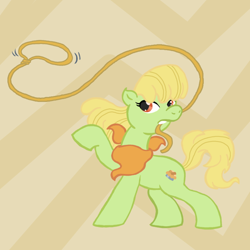 Size: 670x670 | Tagged: safe, artist:petit-squeak, imported from derpibooru, lasso, solo, young granny smith