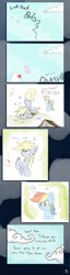 Size: 1571x6126 | Tagged: safe, artist:heir-of-rick, imported from derpibooru, derpy hooves, rainbow dash, pegasus, pony, comic, crash, face down ass up, female, letter, mail, mare, nose wrinkle