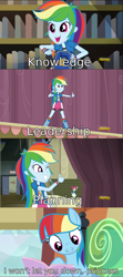 Size: 720x1620 | Tagged: safe, imported from derpibooru, majorette, rainbow dash, sweeten sour, equestria girls, friendship games, the lost treasure of griffonstone, background human, chs rally song, clothes, discovery family logo, manebow sparkle, skirt