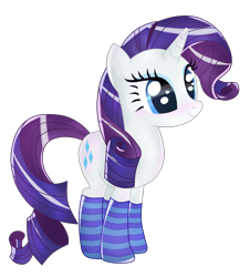 Size: 4000x4426 | Tagged: safe, artist:mixiepie, imported from derpibooru, rarity, absurd resolution, clothes, cute, female, simple background, socks, solo, striped socks, transparent background