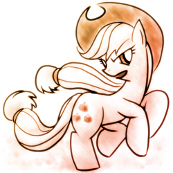 Size: 512x512 | Tagged: safe, artist:remyroez, imported from derpibooru, applejack, female, solo