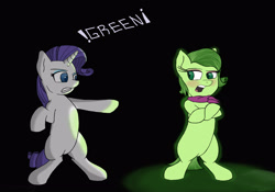 Size: 2500x1750 | Tagged: safe, imported from derpibooru, rarity, crossover, disgust (inside out), green, inside out, missing cutie mark, pixar, ponified