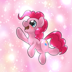 Size: 1000x1000 | Tagged: safe, artist:ushiro no kukan, imported from derpibooru, pinkie pie, blushing, female, solo