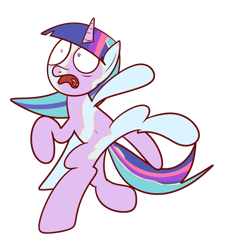 Size: 1231x1351 | Tagged: safe, artist:mr-degration, imported from derpibooru, sonata dusk, twilight sparkle, fusion, simple background, transparent background, we have become one, what has science done