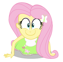 Size: 6000x5975 | Tagged: safe, artist:masem, imported from derpibooru, fluttershy, equestria girls, absurd resolution, clothes, creepy smile, cute, daaaaaaaaaaaw, extreme close up, extreme close-up, faic, female, happyshy, looking at you, only the dead can know peace from this evil, rapeface, shyabetes, simple background, solo, tanktop, transparent background, vector