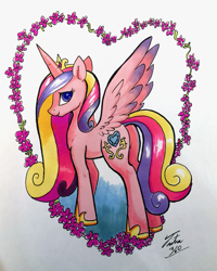 Size: 873x1091 | Tagged: safe, artist:tsitra360, edit, imported from derpibooru, princess cadance, female, solo