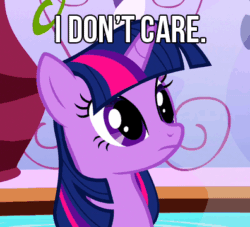 Size: 396x360 | Tagged: safe, edit, edited screencap, imported from derpibooru, screencap, twilight sparkle, green isn't your color, animated, female, image macro, meme, reaction image, solo