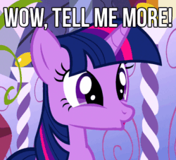 Size: 396x360 | Tagged: safe, edit, imported from derpibooru, screencap, twilight sparkle, green isn't your color, animated, female, image macro, meme, reaction image, text