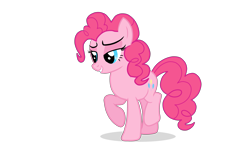 Size: 5000x3000 | Tagged: safe, artist:stardustalicorn, imported from derpibooru, pinkie pie, absurd resolution, female, raised hoof, shadow, simple background, solo, transparent background, vector