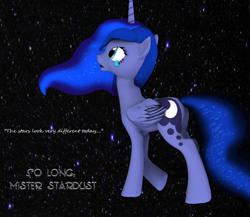 Size: 808x701 | Tagged: safe, artist:sparkyfox, imported from derpibooru, princess luna, 3d, cg, david bowie, female, rest in peace, solo