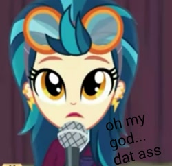 Size: 960x929 | Tagged: safe, edit, edited screencap, imported from derpibooru, screencap, indigo zap, equestria girls, friendship games, dat ass, dat butt, female, meme, oh my god, omg, solo, the ass was fat