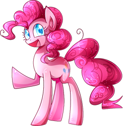 Size: 579x593 | Tagged: safe, artist:hanatoushin, imported from derpibooru, pinkie pie, pony, female, solo