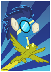 Size: 2135x3000 | Tagged: safe, artist:brony-works, imported from derpibooru, soarin', pegasus, pony, clothes, male, poster, propaganda poster, stallion, uniform, wonderbolts, wonderbolts uniform