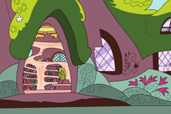 Size: 1024x683 | Tagged: safe, artist:galefeather, imported from derpibooru, book, bookshelf, golden oaks library, no pony, scenery, window