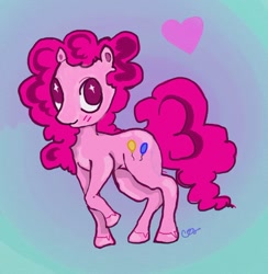 Size: 734x753 | Tagged: safe, artist:ihatebags, imported from derpibooru, pinkie pie, blushing, female, solo