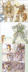 Size: 1280x3258 | Tagged: safe, artist:meiyeezhu, imported from derpibooru, sunset shimmer, robot, equestria girls, friendship games, anime, bandage, battle suit, bonk, bump, chains, comic, controller, crossover, desert, destruction, disappointed, disapproval, engineer, epic fail, error, experiment, fail, failure, fanart, force field, frustrated, funny, giant robot, head injury, hilarious, hooks, huge, humanized, humanized ponified human, injured, ipad, mech, mechanic, ogre titan, old master q, oops, ouch, parody, punch, science, scientist, scrap metal, sledgehammer, sunset the science gal, sunset welder, titanfall, traditional art, welder, welding, whoops, wrench, zoomlift