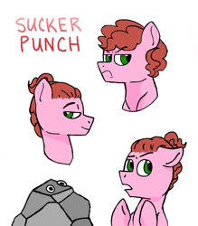 Size: 1024x1170 | Tagged: safe, artist:broohan, imported from derpibooru, oc, oc only, oc:sucker punch, offspring, parent:cheese sandwich, parent:pinkie pie, parents:cheesepie, pet rock