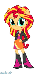 Size: 467x850 | Tagged: safe, artist:nickdallas, imported from derpibooru, sunset shimmer, equestria girls, clothes, doll, equestria girls minis, female, pony ears, skirt, solo, toy