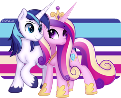 Size: 1164x945 | Tagged: safe, artist:ctb-36, imported from derpibooru, princess cadance, shining armor, cute, female, male, shiningcadance, shipping, straight