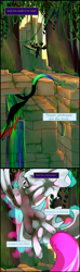 Size: 1167x3935 | Tagged: safe, artist:severus, imported from derpibooru, oc, oc only, oc:stormfront, comic:serpent's coils, coatl, comic, flying, ruins, stories from the front, vivid pony