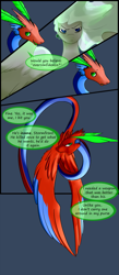 Size: 839x1920 | Tagged: safe, artist:severus, imported from derpibooru, oc, oc only, oc:stormfront, oc:tezza, comic:serpent's coils, coatl, comic, stories from the front