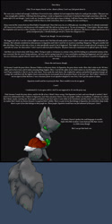 Size: 960x1920 | Tagged: safe, artist:severus, imported from derpibooru, oc, oc only, oc:malachite, comic:serpent's coils, kitsune, solo, stories from the front, text