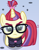 Size: 1141x1448 | Tagged: safe, artist:badumsquish, derpibooru exclusive, imported from derpibooru, part of a set, moondancer, pony, unicorn, angry, badumsquish is trying to murder us, badumsquish's kitties, cute, dancerbetes, female, frown, glare, glasses, looking at you, looking up, looking up at you, sitting, solo, unamused