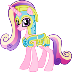 Size: 5578x5636 | Tagged: safe, artist:osipush, imported from derpibooru, princess cadance, pony, unicorn, absurd resolution, alternate gender counterpart, armor, female, looking at you, race swap, royal guard, simple background, solo, transparent background, unicorn cadance, vector