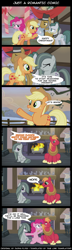 Size: 900x3117 | Tagged: safe, artist:sasha-flyer, artist:true line translators, edit, edited screencap, imported from derpibooru, screencap, applejack, big macintosh, cloudy quartz, igneous rock pie, marble pie, pinkie pie, earth pony, pony, comic, male, marblemac, pie family, pie sisters, quartzrock, screencap comic, shipping, siblings, sisters, stallion, straight, translation