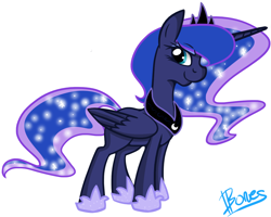 Size: 1280x1024 | Tagged: safe, artist:nothin-but-my-bones, imported from derpibooru, princess luna, lunadoodle, female, simple background, solo