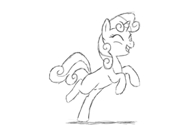 Size: 1024x745 | Tagged: safe, artist:lordnyan, imported from derpibooru, sweetie belle, female, sketch, solo