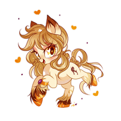 Size: 1000x1000 | Tagged: safe, artist:ipun, imported from derpibooru, oc, oc only, oc:oh lala, earth pony, pony, blushing, female, heart, heart eyes, looking at you, mare, open mouth, simple background, smiling, solo, transparent background, unshorn fetlocks, wingding eyes