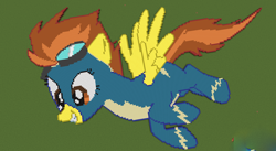 Size: 1144x625 | Tagged: safe, artist:cassadriel, imported from derpibooru, spitfire, female, minecraft, minecraft pixel art, pixel art, solo