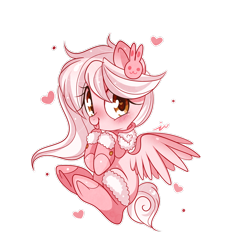 Size: 1000x1000 | Tagged: safe, artist:ipun, imported from derpibooru, oc, oc only, pegasus, pony, blushing, clothes, female, heart, heart eyes, looking at you, mare, simple background, socks, solo, tongue out, transparent background, wingding eyes