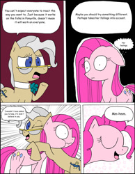 Size: 1024x1322 | Tagged: safe, artist:average-00, imported from derpibooru, mayor mare, pinkie pie, comic:opposites, comic, pinkamena diane pie