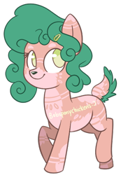 Size: 366x530 | Tagged: safe, artist:spacechickennerd, imported from derpibooru, oc, oc only, deer pony, original species, solo