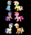 Size: 2736x3084 | Tagged: safe, artist:oliwia2514, imported from derpibooru, applejack, fluttershy, pinkie pie, rainbow dash, rarity, twilight sparkle, zecora, zebra, dark background, mane six, palette swap, simple background, species swap, zebrafied, zebrajack